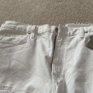 Hudson Stylish White Distressed Jeans